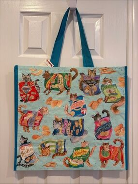 TJ Maxx Reusable Bag: Cats in Potato Chip Bags 🐈🥔🐈‍⬛🛍️